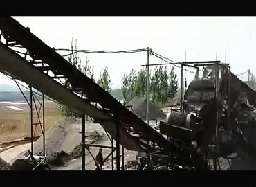 鵝卵石制砂機生產現場視頻