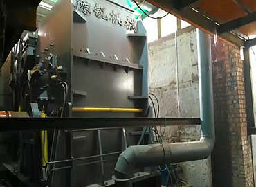 中牟2200型重型廢鋼破碎用戶現場